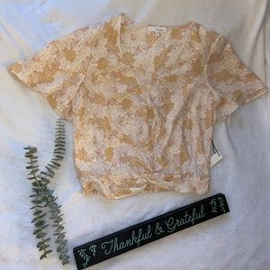 Ditsy Flower sheer blouse